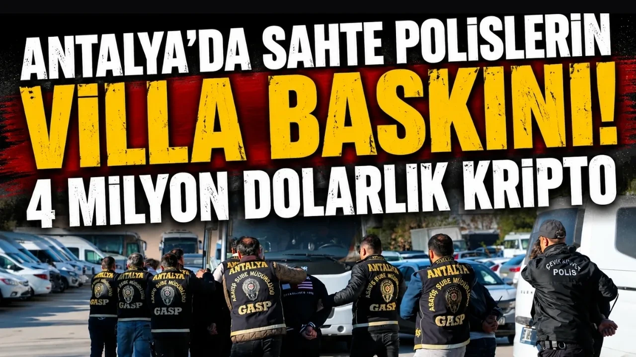 Antalya'da Sahte Polislerin Villa Baskını! 4 Milyon Dolarlık Kripto - Antalya Haber