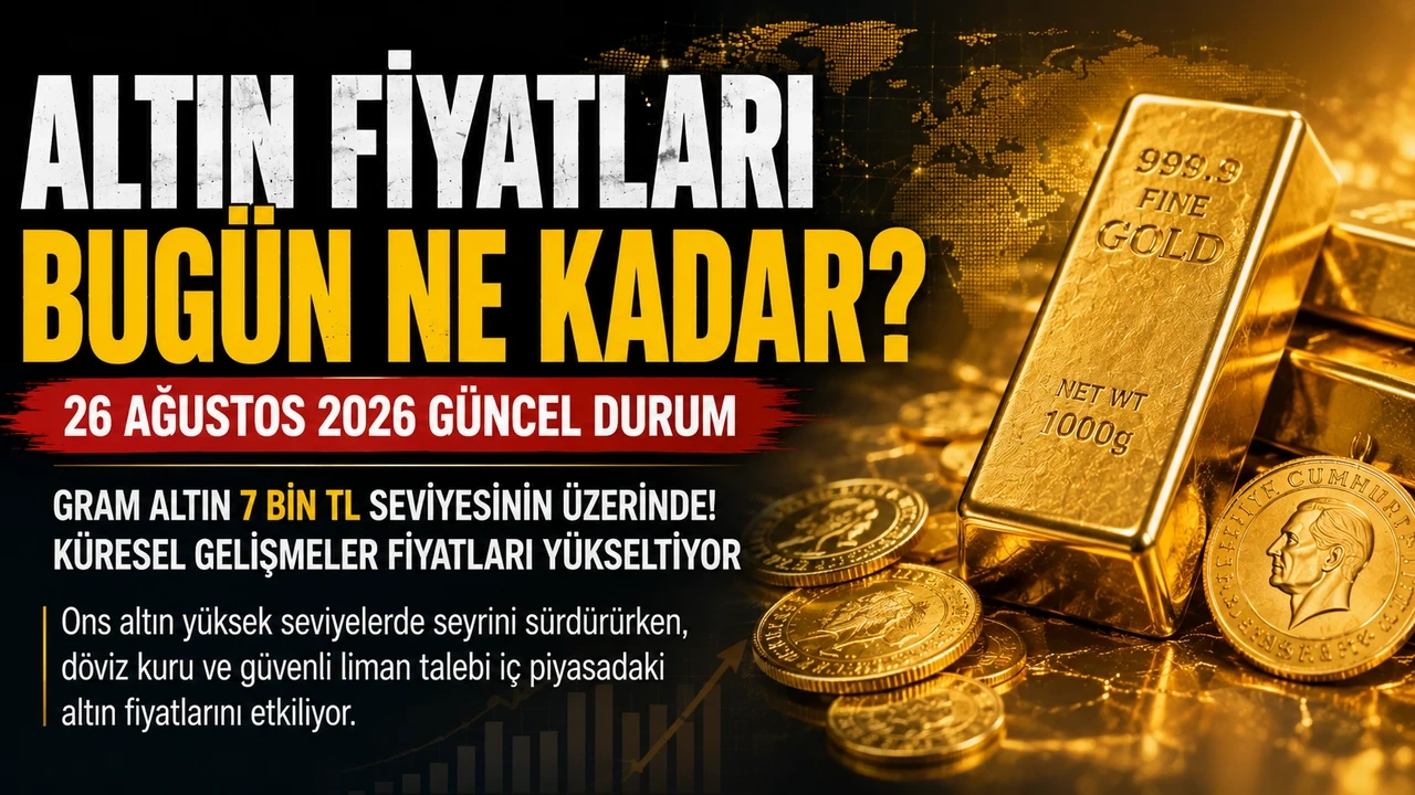 Altın Fiyatları Bugün Ne Kadar? 26 Ağustos 2026 Gram, Çeyrek ve Cumhuriyet Altını Fiyatları - Antalya Haber