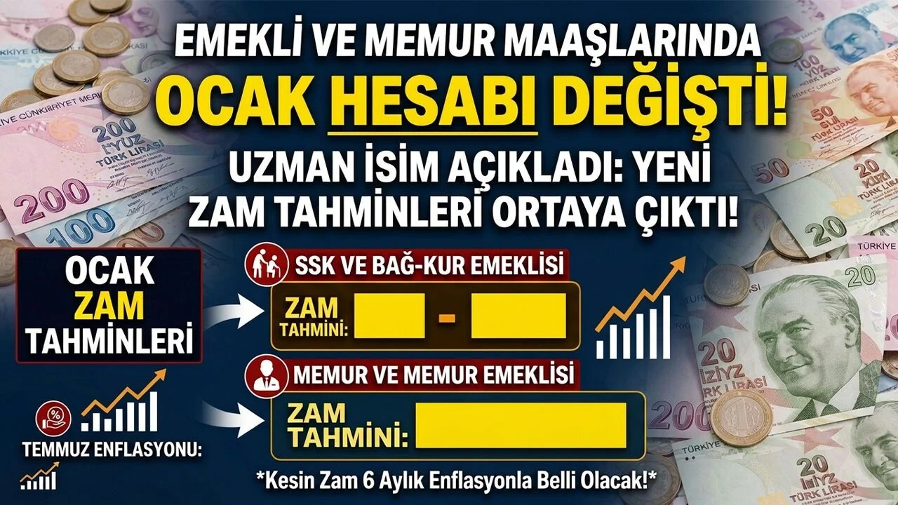 Emekli ve Memur Maaşlarında Ocak Hesabı Değişti! Uzman İsim Zam Oranını Açıkladı - Antalya Haber