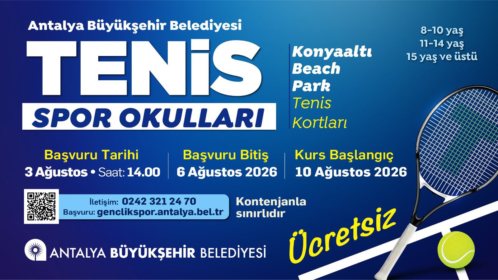 Buyuksehirin Ucretsiz Tenis Egitimlerinde Yeni Donem Basliyor