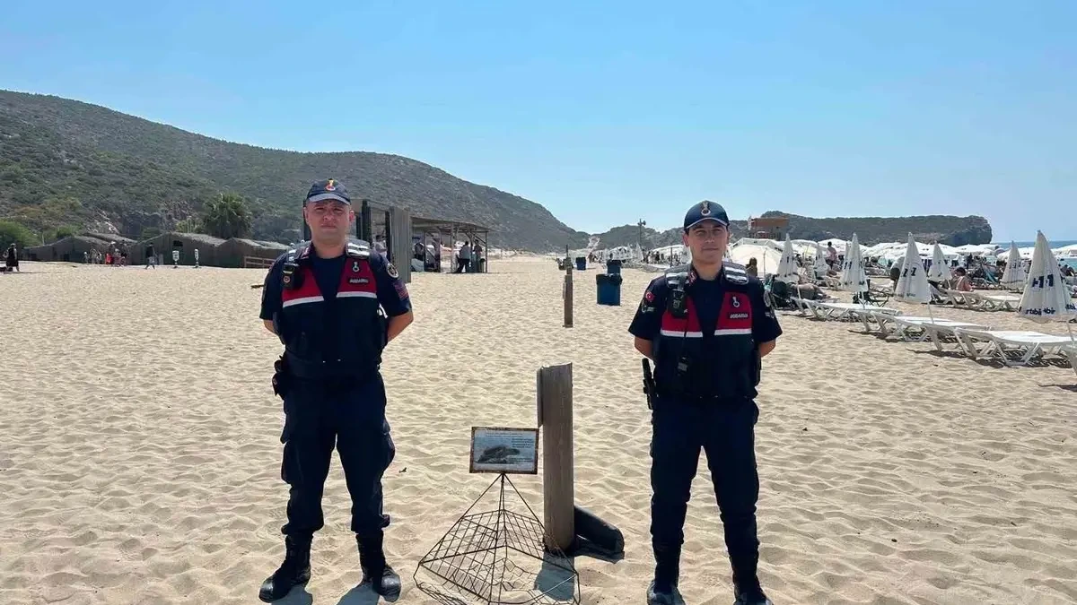 Kaş’ta Caretta Caretta Yuvalama Alanları Jandarma Korumasında