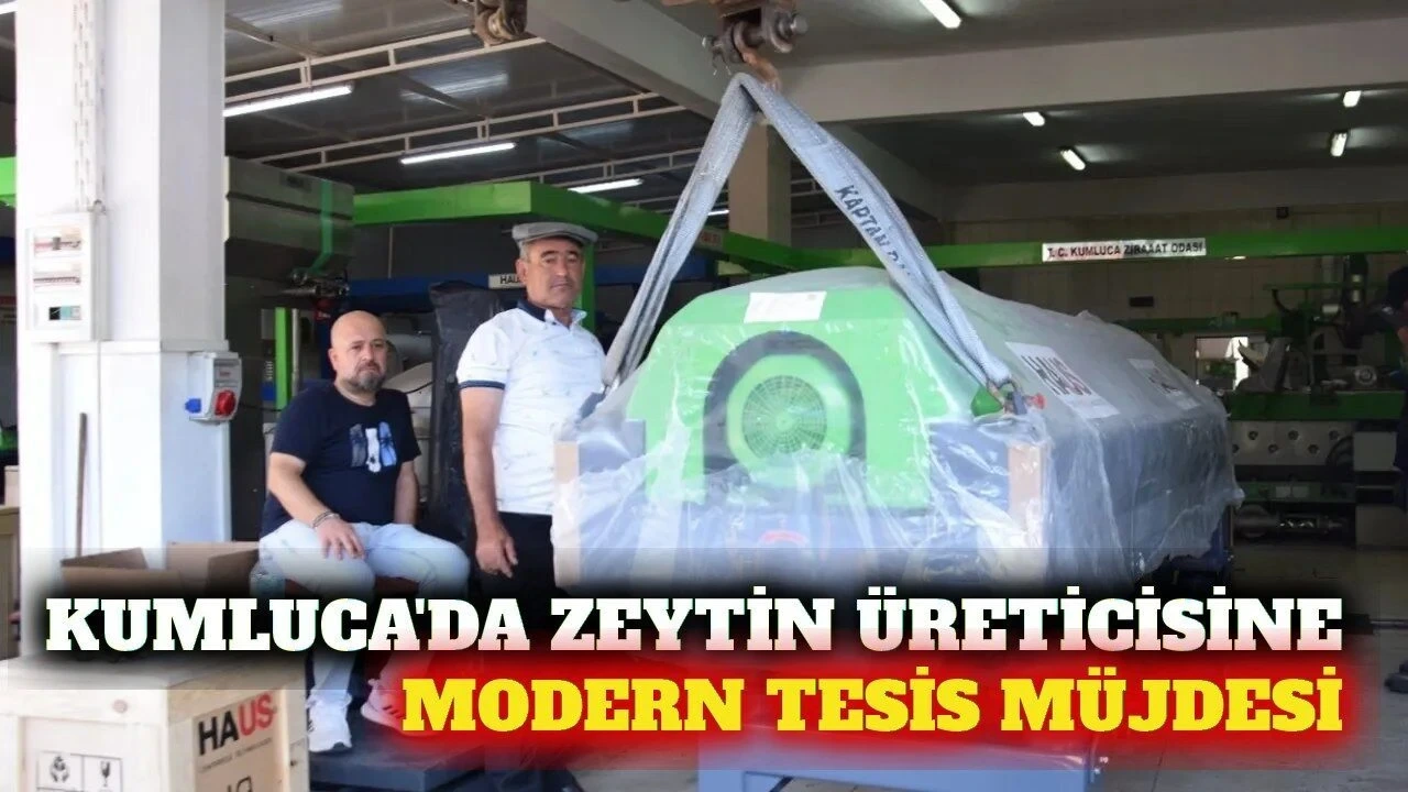 Kumluca'daki Zeytinyağı Sıkma Tesisi Yenilendi