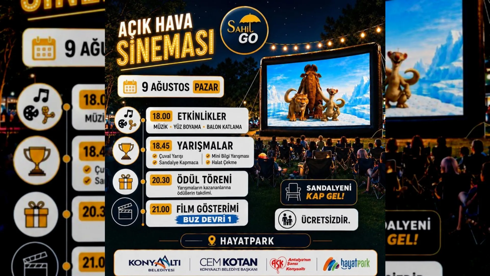 Açık Hava Sineması Keyfi Hayatpark’ta Yaşanacak - Antalya Haber