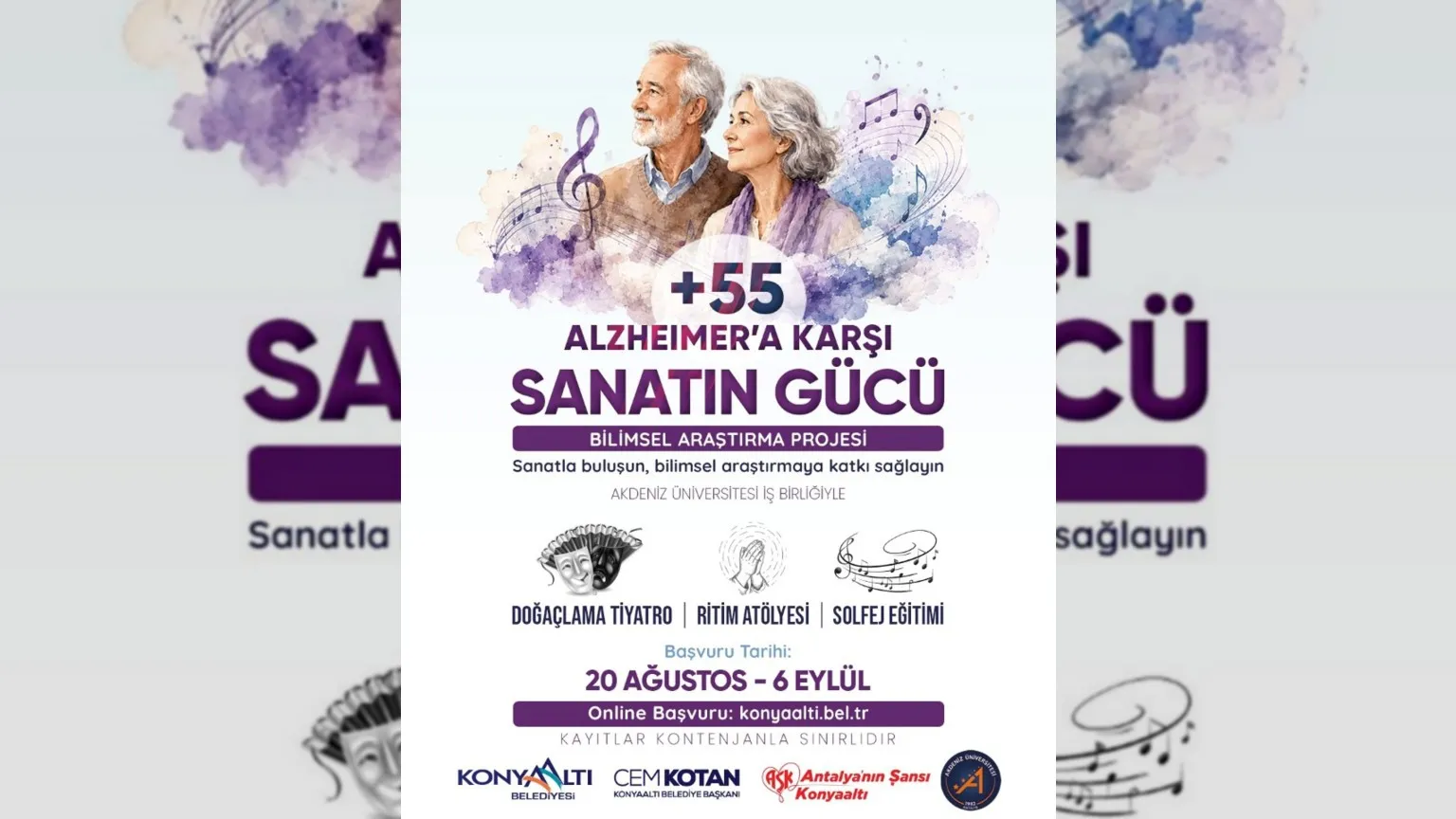 Konyaaltı’nda Sanatın Gücü Alzheimera Karşı Kullanılacak