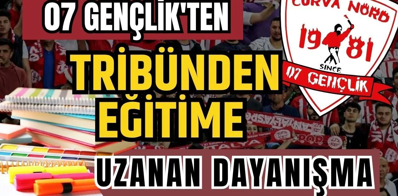 07 Gençlik'ten Tribünden Eğitime Uzanan Dayanışma