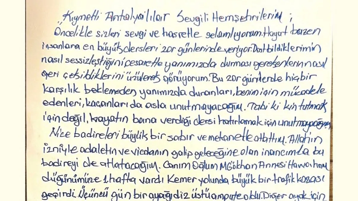 Muhittin Böcek’ten Havva Minta Mesajı - Antalya Haber