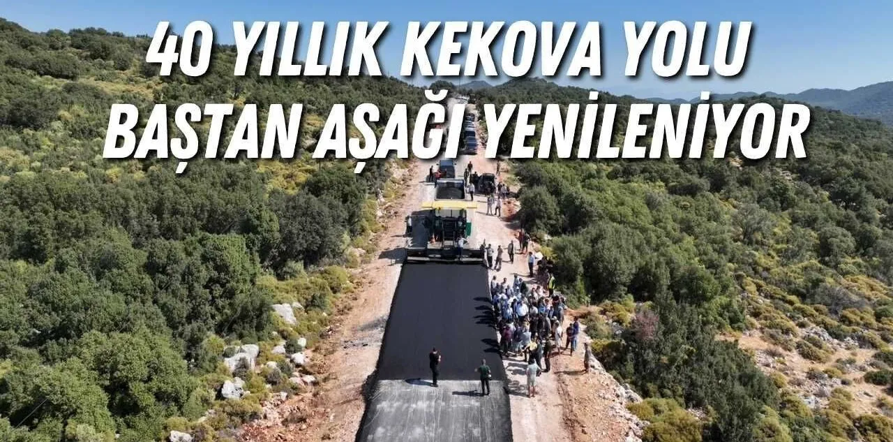 40 Yıllık Kekova Yolu Baştan Aşağı Yenileniyor