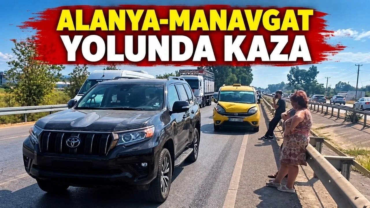 Alanya-Manavgat Yolunda Üç Araç Çarpıştı: Trafik Tek Şeride Düştü - Antalya Haber