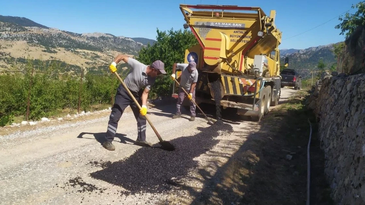 Antalya Büyükşehir Antalya'nın Kırsal Yollarını Yeniledi - Antalya Haber