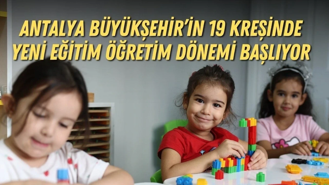 Antalya Büyükşehir'in 19 Kreşinde Yeni Eğitim Öğretim Dönemi Başlıyor - Antalya Haber