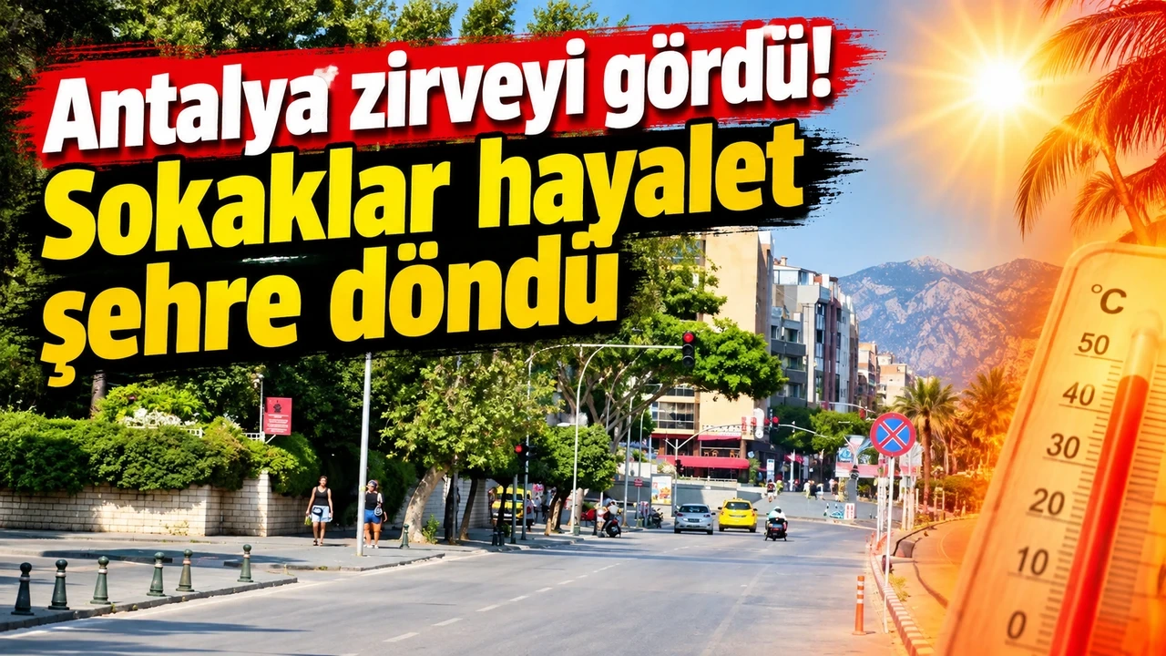 Antalya Zirveyi Gördü! Sokaklar Hayalet Şehre Döndü - Antalya Haber