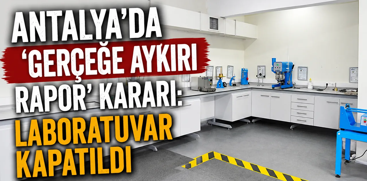 Antalya'da 'Gerçeğe Aykırı Rapor' Tespiti
