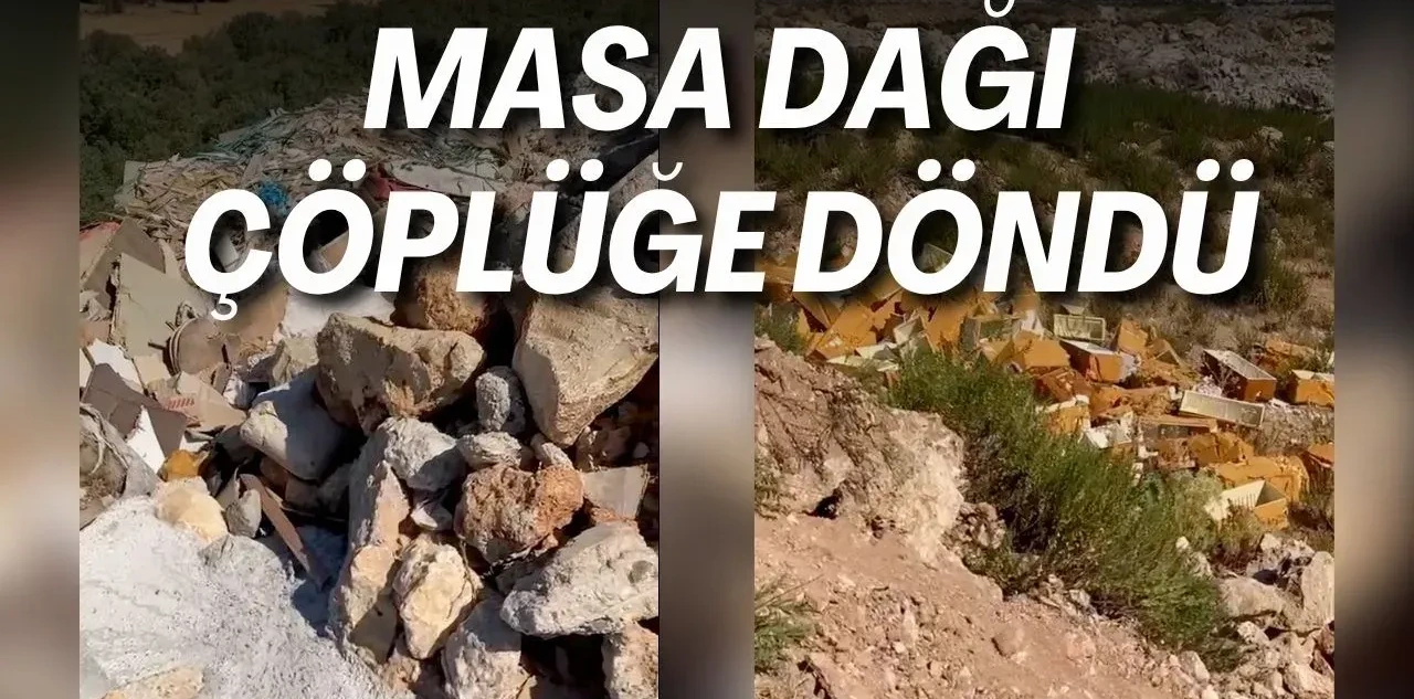 Antalya'nın İkinci Falezleri Masa Dağı Çöplüğe Döndü