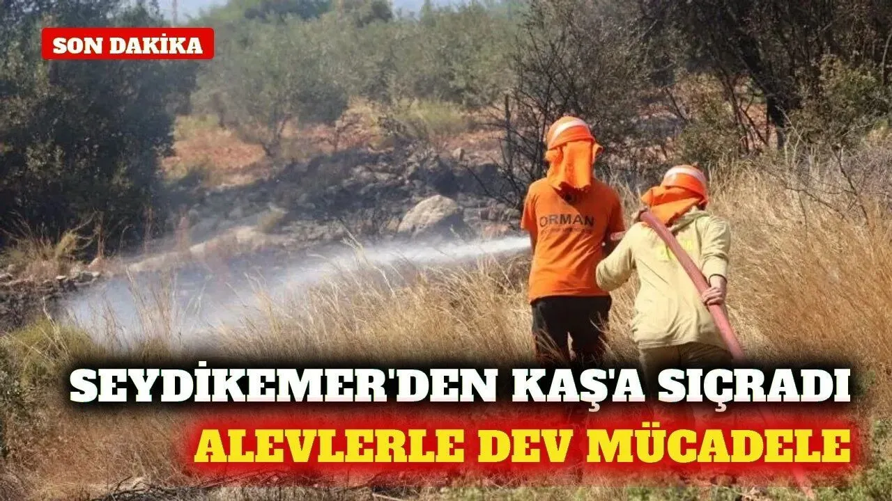 Seydikemer’den Kaş’a Sıçrayan Yangına Havadan Müdahale - Antalya Haber