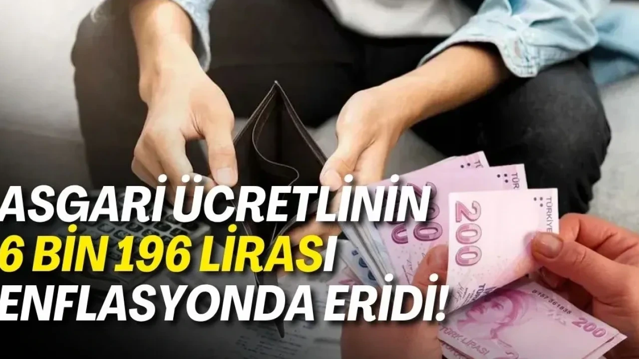 Asgari Ücretlinin 6 Bin 196 Lirası Enflasyonda Eridi - Antalya Haber