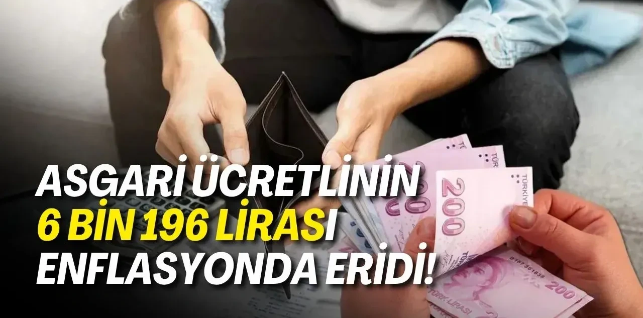 Asgari Ücretlinin 6 Bin 196 Lirası Enflasyonda Eridi