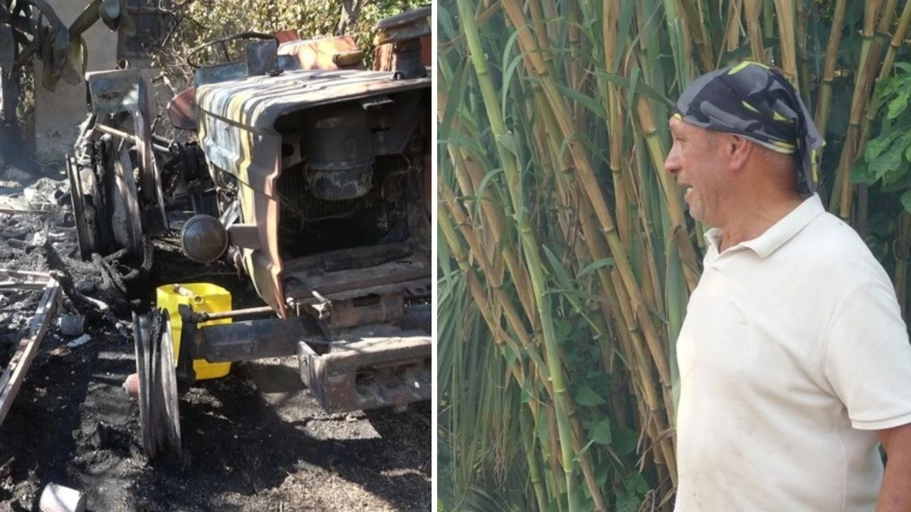 Baba Yadigarı Traktörünün Yanışını Gözyaşlarıyla İzledi - Antalya Haber