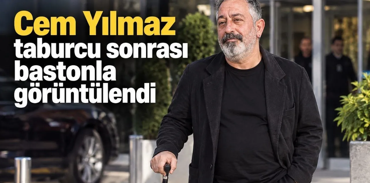 Cem Yılmaz Taburcu Sonrası Bastonla Görüntülendi