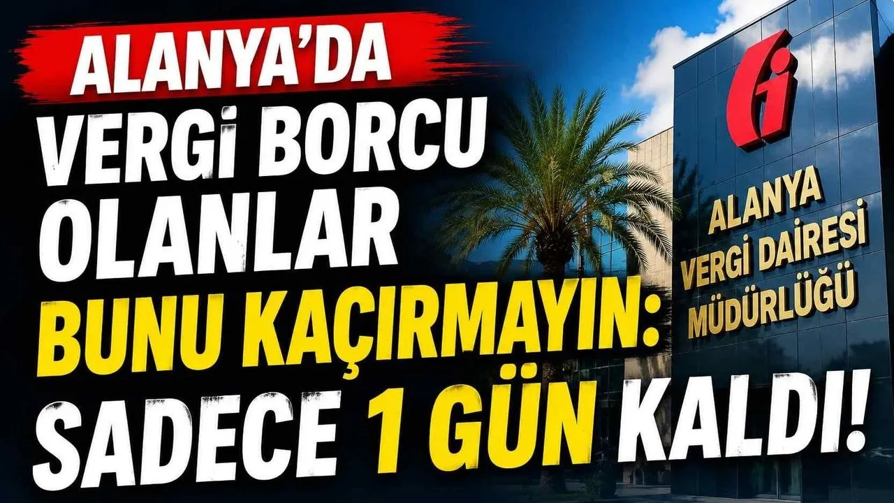 Alanya’da Vergi Borcu Olanlar Bunu Kaçırmayın: Sadece 1 Gün Kaldı - Antalya Haber