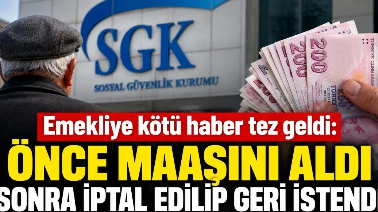 Emekliye Kötü Haber Tez Geldi: Önce Maaşını Aldı Sonra İptal Edilip Geri İstendi - Antalya Haber