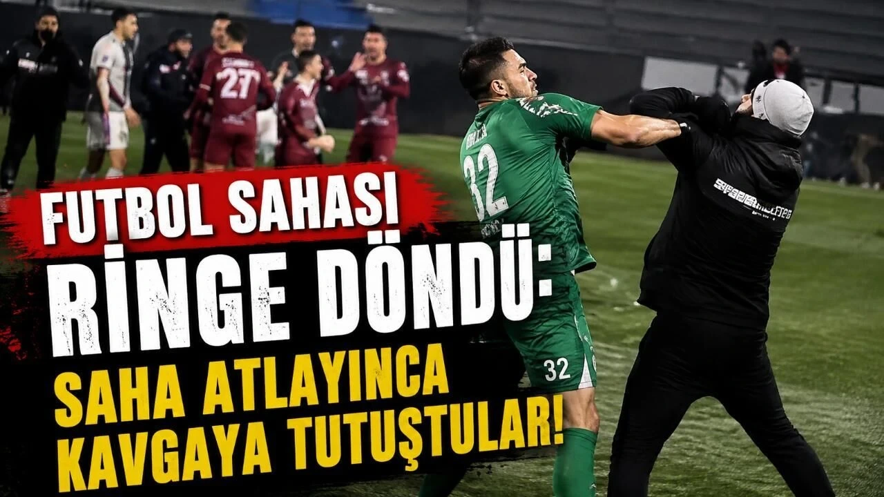 Futbol Sahası Ringe Döndü: Saha Atlayınca Kavgaya Tutuştular - Antalya Haber