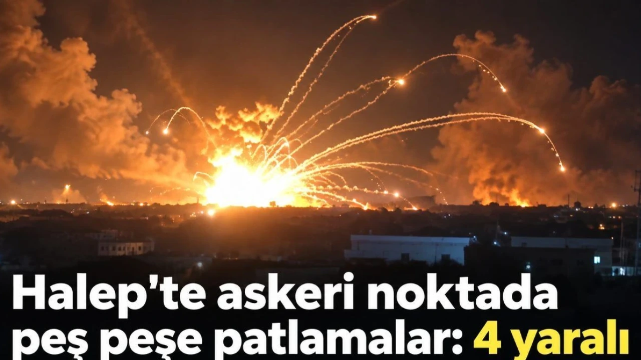 Halep'te Askeri Noktada Peş Peşe Patlamalar: 4 Yaralı - Antalya Haber
