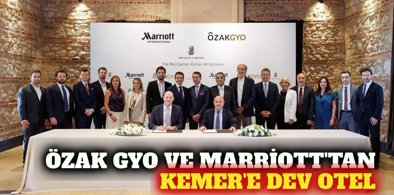Kemer'de Özak Gyo ve Marriott'tan Yeni Otel Anlaşması
