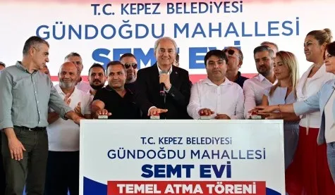 Kepez'e Sosyal Belediyecilik Yatırımı: Gündoğdu Mahallesi Semt Evi Temeli Atıldı