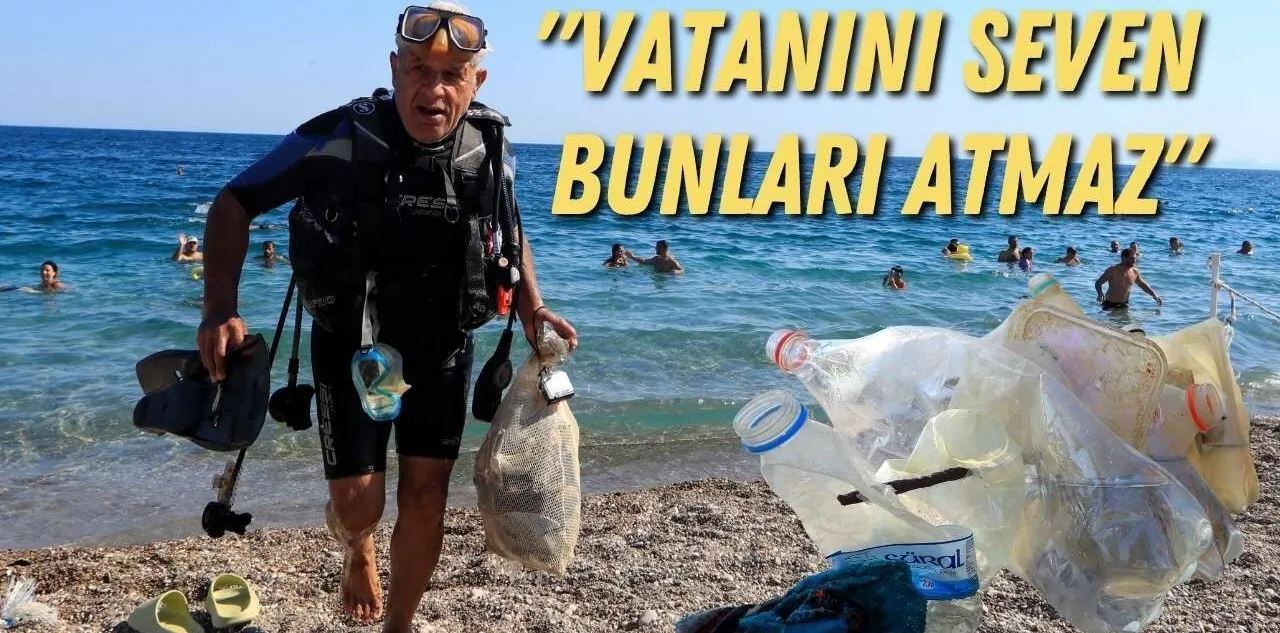Konyaaltı'nın Dibi Çöplüğe Dönmüş: Vatanını Seven Bunları Atmaz