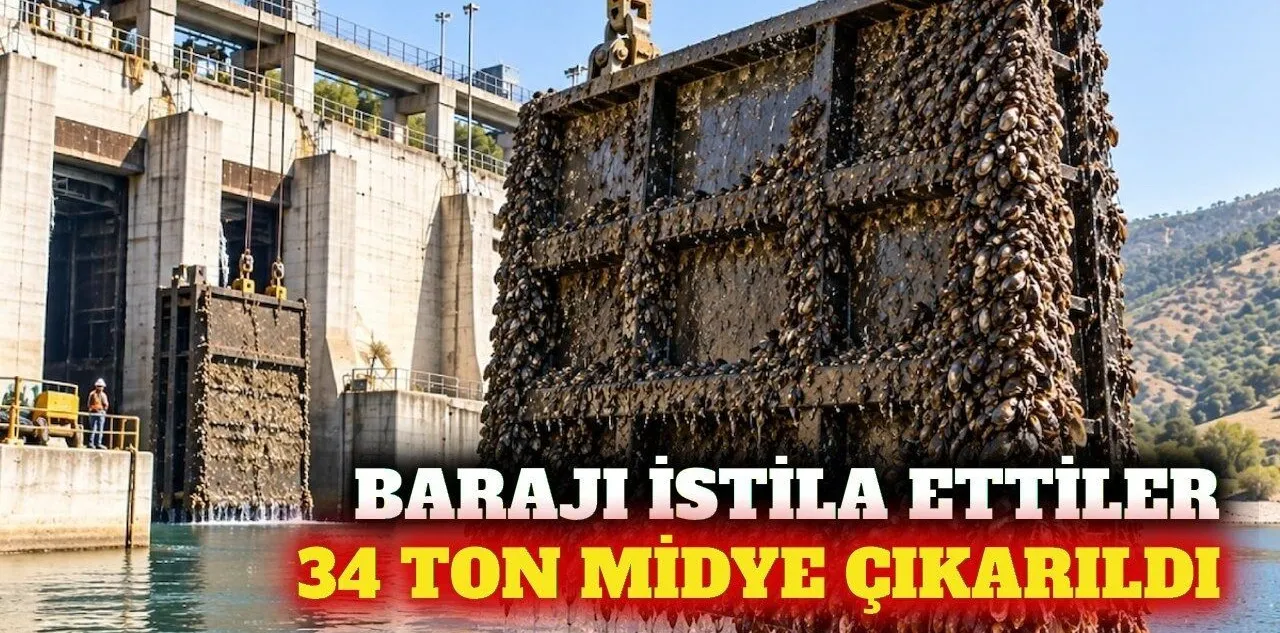 Missouri Nehri'ndeki Barajdan 34 Ton Midye Çıkarıldı