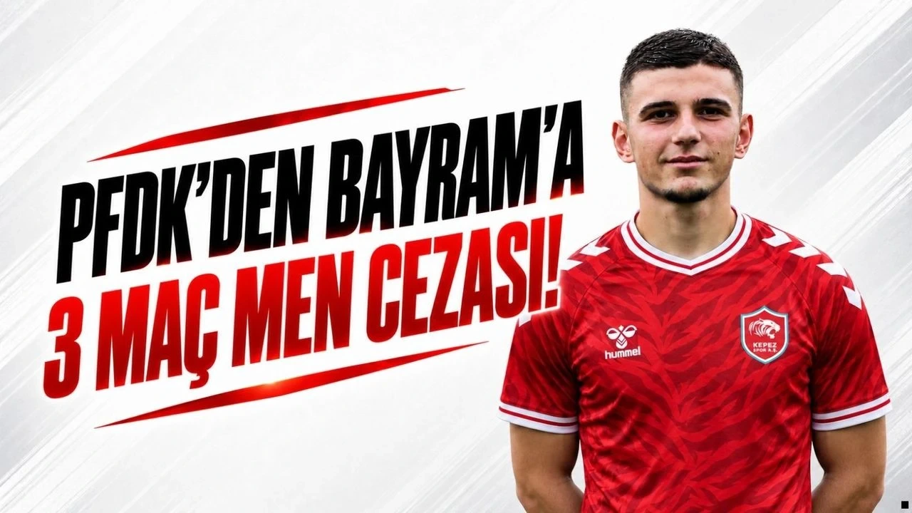 Pfdk'den Kepezsporlu Abdurrahman Bayram'a 3 Maç Men Cezası - Antalya Haber