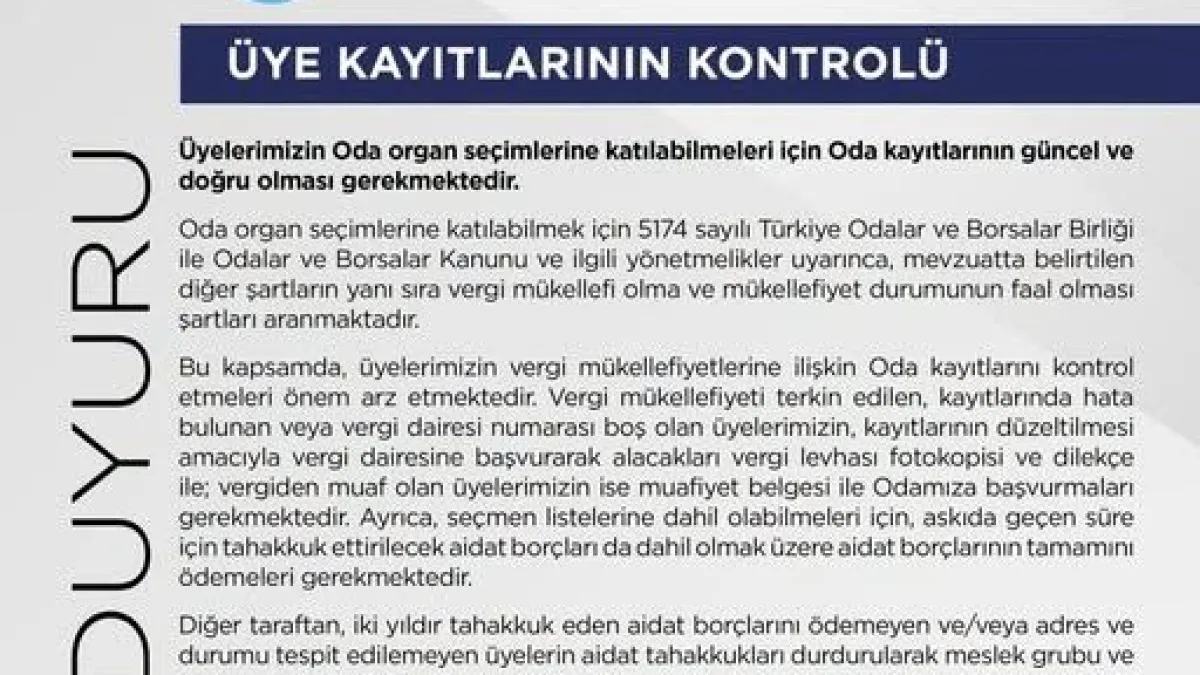 Seçim Öncesi Kayıt Uyarısı - Antalya Haber