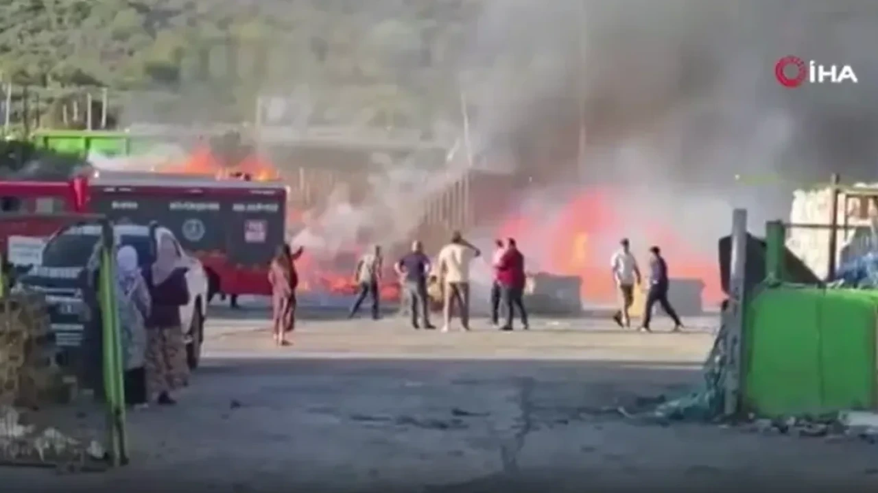 Son Dakika-Bursa Geri Dönüşüm Deposunda Yangın Çıktı - Antalya Haber