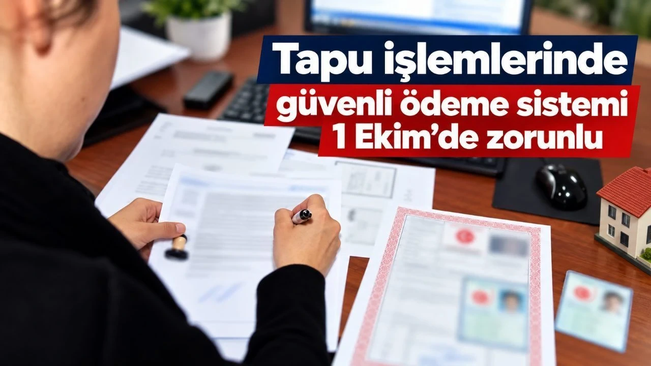 Tapu İşlemlerinde Güvenli Ödeme Sistemi 1 Ekim'de Zorunlu - Antalya Haber
