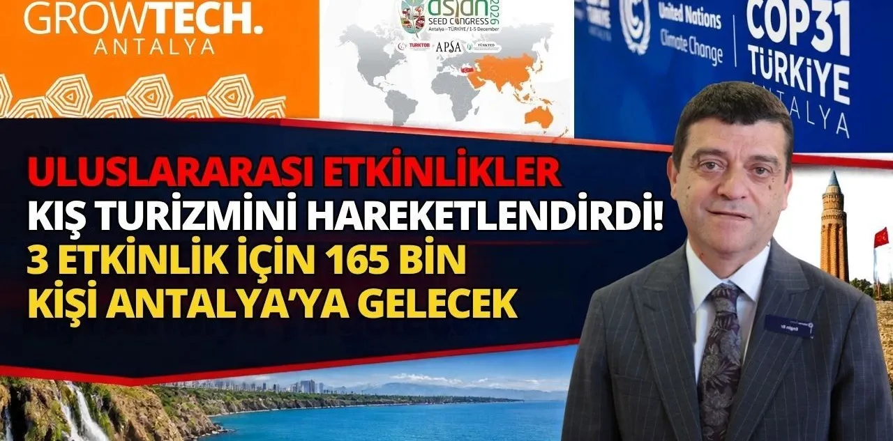 Uluslararası Etkinlikler Kış Turizmini Hareketlendirdi! 3 Etkinlik İçin 165 Bin Kişi Antalya'ya Gelecek