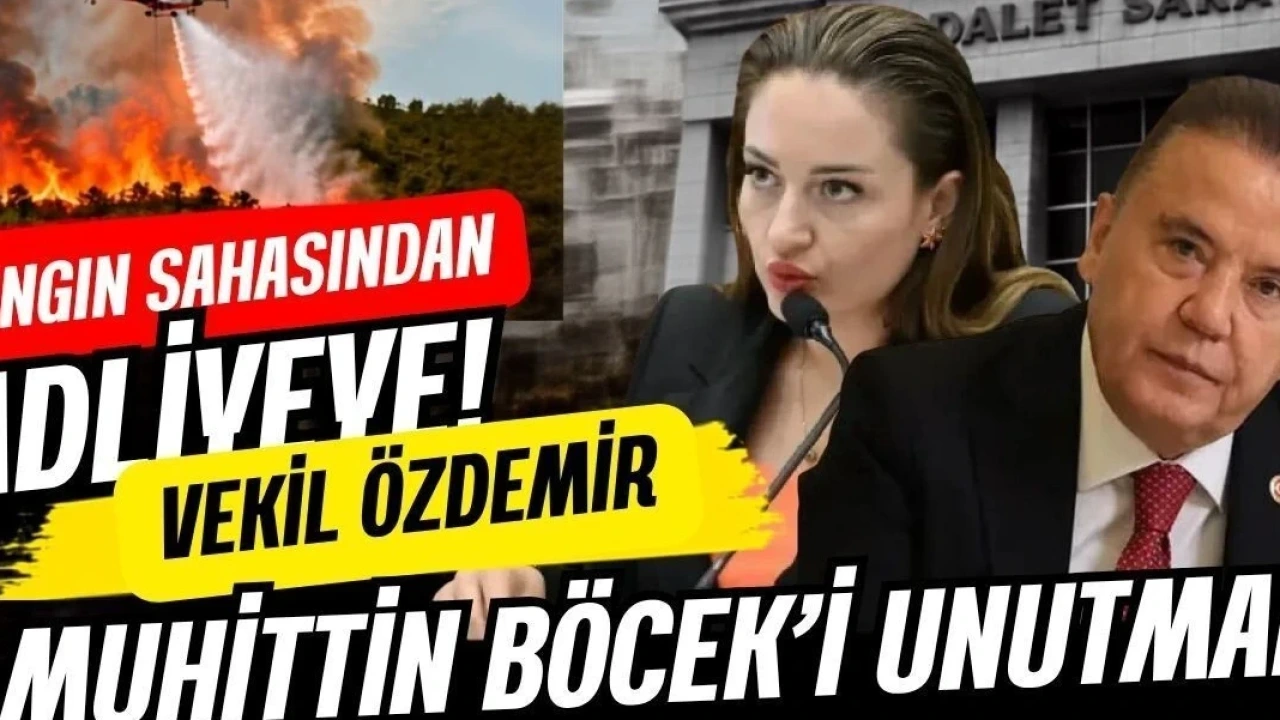 Yangın Sahasından Adliyeye! Vekil Özdemir, Muhittin Böcek'i Unutmadı - Antalya Haber