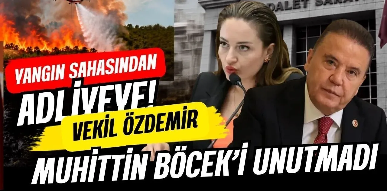 Yangın Sahasından Adliyeye! Vekil Özdemir, Muhittin Böcek'i Unutmadı