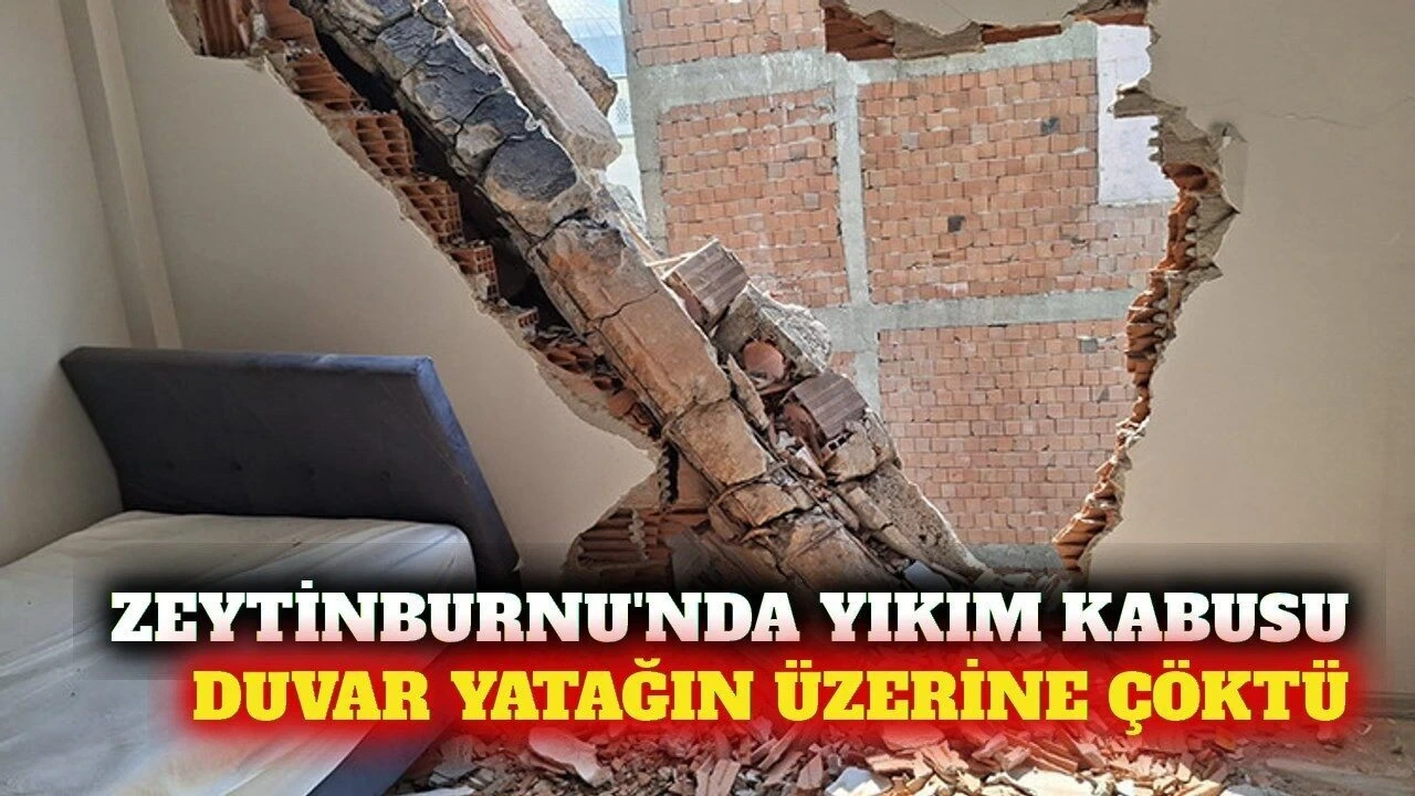 Zeytinburnu'nda Yıkım Kazası: Duvar Yatağın Üzerine Çöktü - Antalya Haber
