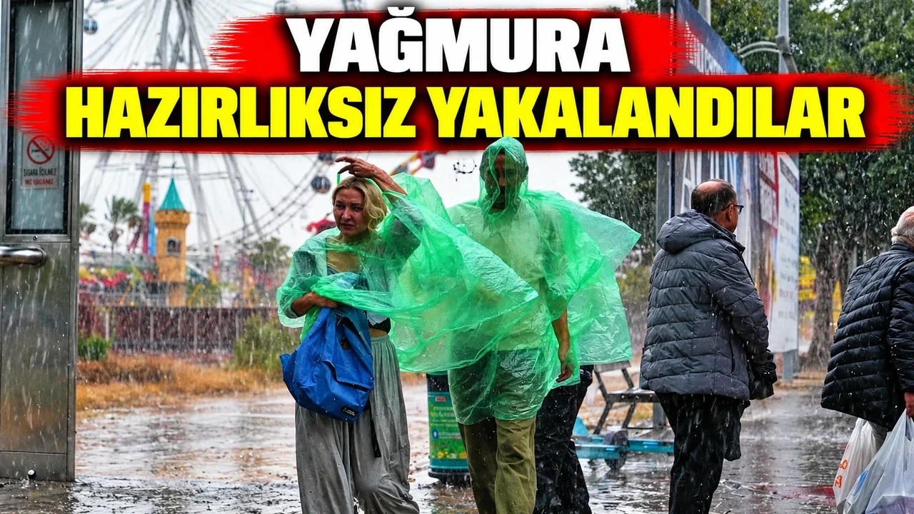 Yağmura Hazırlıksız Yakalandılar - Antalya Haber